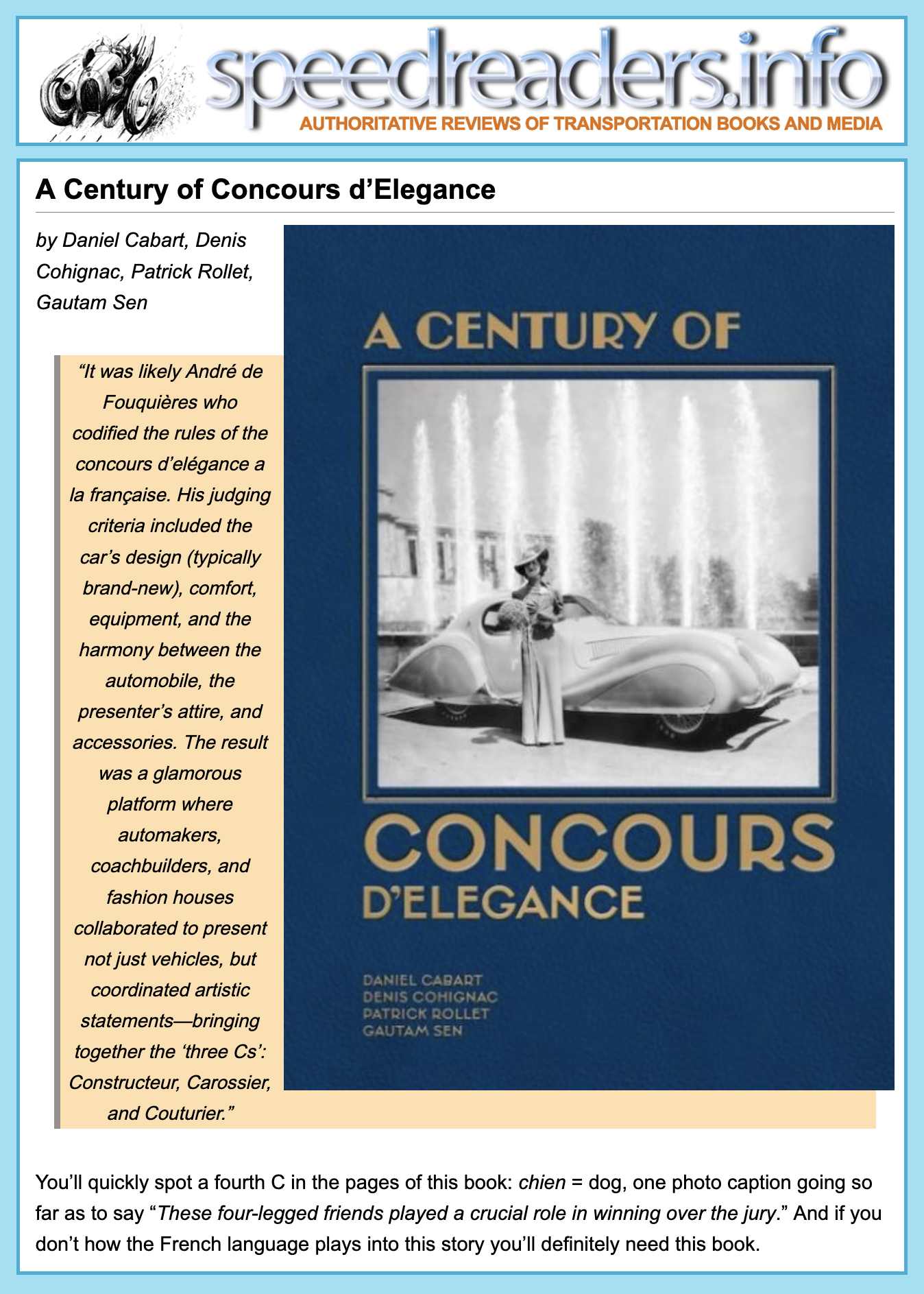 A Century of Concours